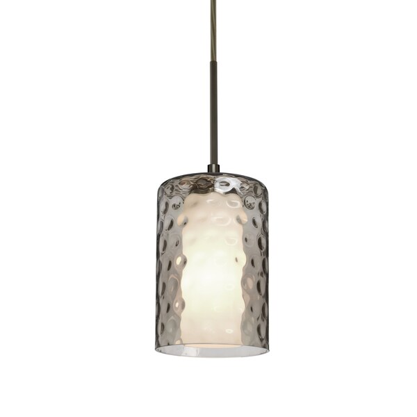 Besa Lighting Esa Cord Pendant, Smoke, Bronze Finish, 1x60W Incandescent 1JT-ESASM-BR - main